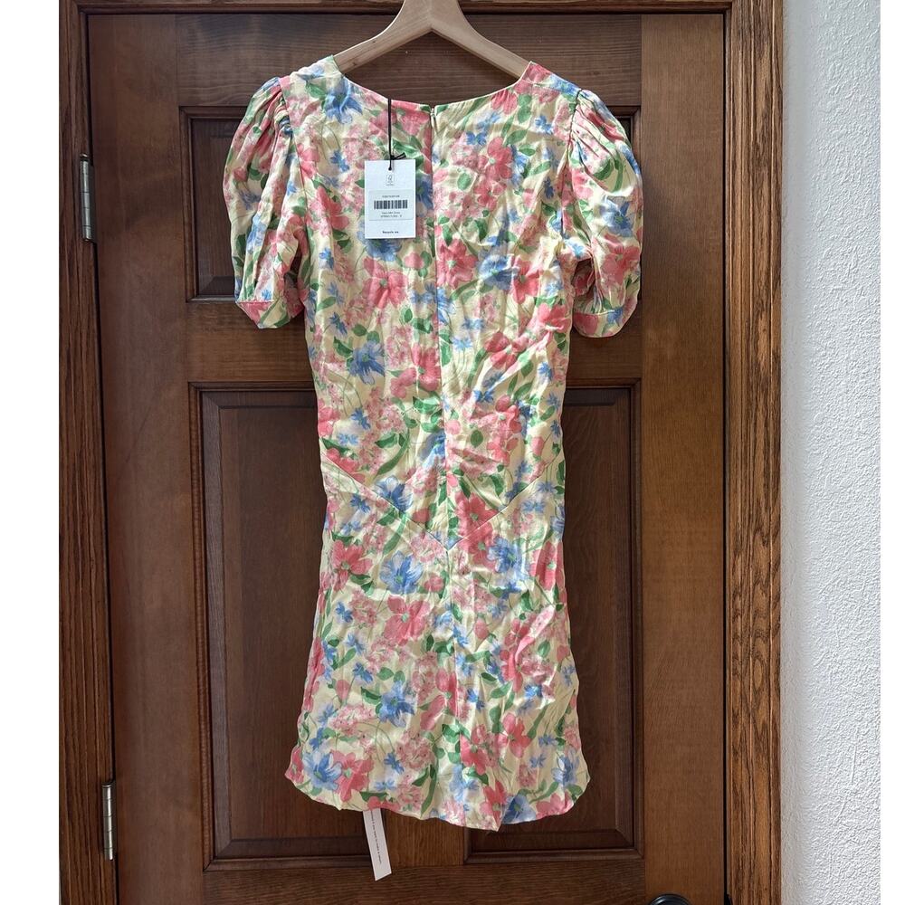 REFORMATION Naira Mini Dress in Spring Fling Size 8 NEW - Picture 6 of 8